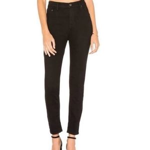 Free people black high waisted skinny jean